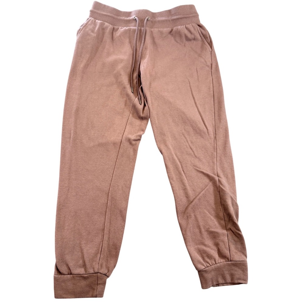 Daisy Fuentes Fleece Jogger‎ Pants Size L Light Plum Purple Loungewear Cozy